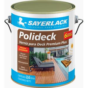 Verniz Natural Semibrilho Polideck 3,6L Renner Sayerlack