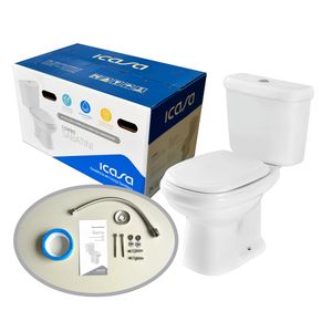 Kit Vaso com Caixa Acoplada Sabatini Branco Icasa