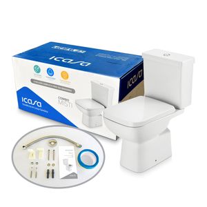 Kit Vaso com Caixa Acoplada Misti Branco Icasa