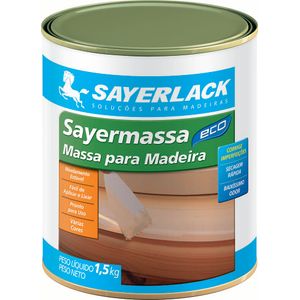 Massa Para Madeira Base Água Sayermassa Mogno 1,5kg Renner Sayerlack