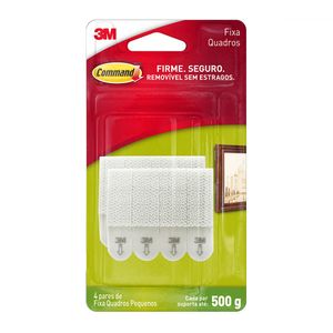 Fixa Quadros Adesivo Pequeno Command 3M