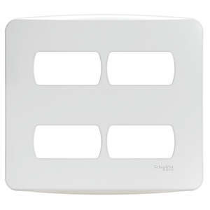 Placa 4 Postos Separados Miluz 4x4 Schneider