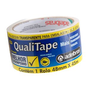 Fita Adesiva Qualitape Transparente 48x45 Adelbras