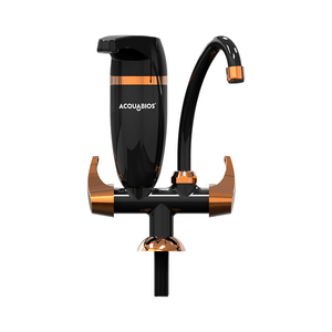 Torneira Bancada Com Filtro Premium Black/Gold Acquabios