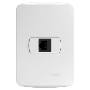 Conjunto Tomada 8 Fios Miluz RJ45 Schneider