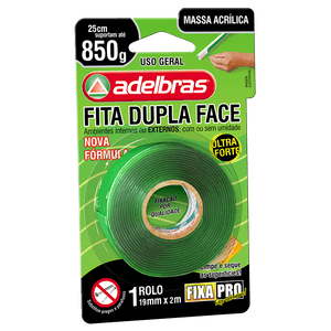 Fita Adesiva Dupla-Face Massa Acrílica 19x2 Adelbras