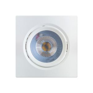 Spot Led de Embutir Quadrado Easy 7W 3000K Branco Bronzearte