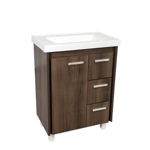 Gabinete C/ Lavatório Detally 60x37x71cm Ipê Sicmol