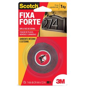 Fita Dupla Face Áreas Externas Scotch 24MMX1,5M 3M