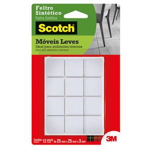 Feltro Sintético Branco Quadrado P Scotch 3M