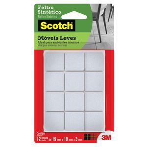 Feltro Sintético Branco Quadrado M Scotch 3M