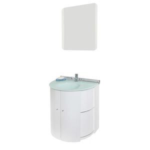 Conjunto C/ Gabinete Cris-Space 58,5cm Branco CrisMetal