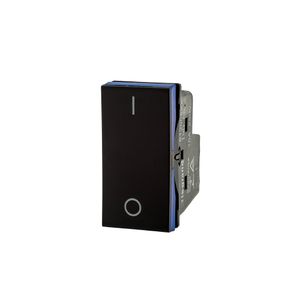 Módulo Interruptor Bipolar Simples Pial Plus+ 10A Preto Pial