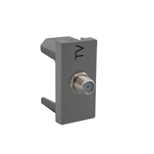 Módulo Tomada Antena de TV Coaxial Pial Plus+ Cinza Pial
