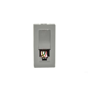 Módulo Tomadas Para Telefone RJ11 Pial Plus+ 4 Fios Cinza Pial