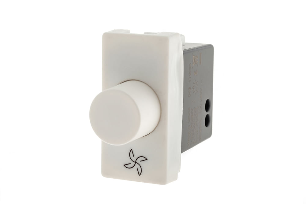Módulo Dimmer Rotativo Biv Branco Pp+