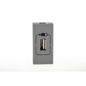 Módulo Tomada Carregador Pial Plus+ 1X USB Cinza Pial