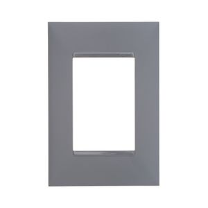 Placa 3 Postos Pial Plus+ 4X2 Cinza Pial