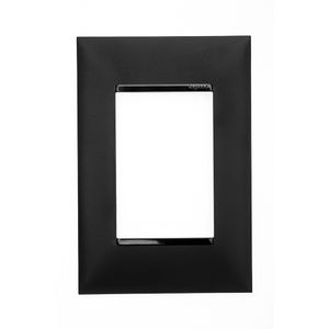 Placa 3 Postos Pial Plus+ 4X2 Preta Pial