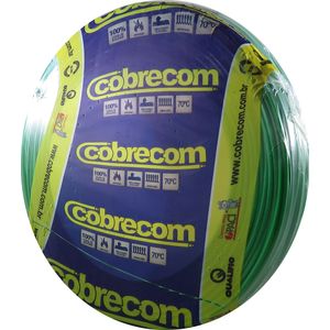 Cabo Flexível 1,5mm 750V Rolo 100m Verde Cobrecom
