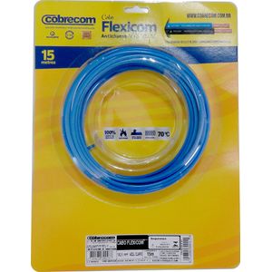 Cabo Flexível 2,5mm 750V Blister 15m Azul Cobrecom