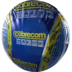 Cabo Flexível 2,5mm 750V Rolo 100m Azul Cobrecom