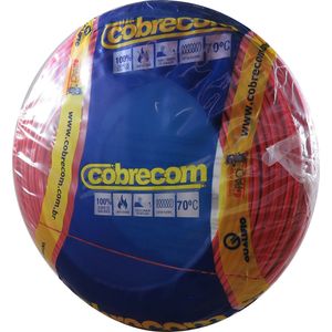 Cabo Flexível 2,5mm 750V Rolo 100m Vermelho Cobrecom