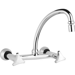 Misturador de Parede Para Cozinha Tubo Aquarius Cromado Fabrimar
