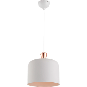 Pendente Bell G  Branco/Cobre Avant
