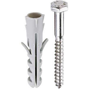 Parafuso Cabeça Sextavada Com Bucha de Nylon 12mm Bemfixa