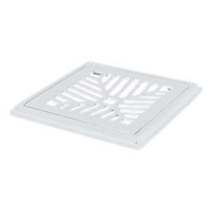 Conjunto Grelha e Porta Grelha Branco 20x20 LG Mais
