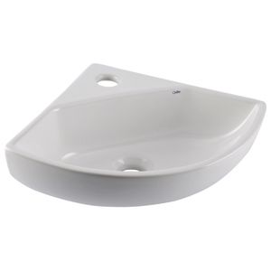 Lavatório Suspenso de Canto 42x34,5x30cm Branco Celite