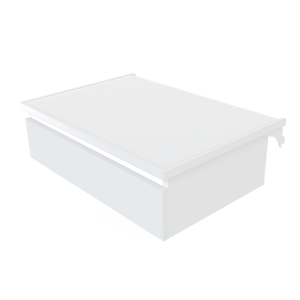 Gaveteiro Com Prateleira Pequeno Para Trilho Smart Home Branco Dicarlo