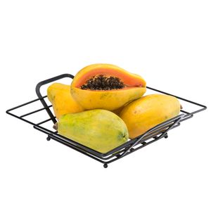 Fruteira de Mesa Quadrada Preta Arthi
