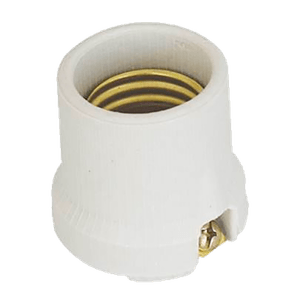 Soquete de Porcelana E27 Branco A.Santos