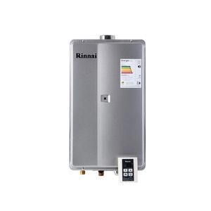 Aquecedor de Água a Gás Eletrônico GLP-REU2802 Digital Prata Rinnai