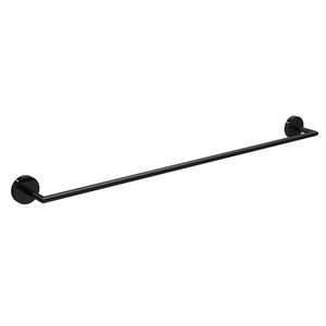 Porta Toalha Barra Disco Black Noir 60cm Deca
