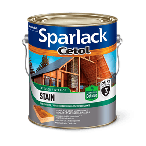 Stain Impregnante Premium Sparlack Cetol Efeito Natural Acetinado Natural 3,6L Coral