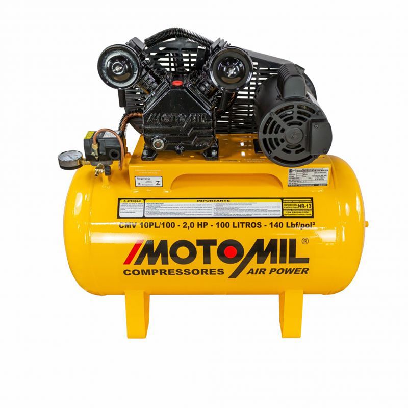 Compressor-Profissional-Leve-CMV-10PL-100-2HP-127-220V-Motomil