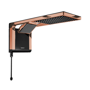 Chuveiro Acqua Due Ultra Eletrônico Preto/Rose Gold Lorenzetti