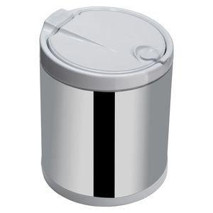 Lixeira Para Pia Tampa de Clicar Inox 2,5L Viel