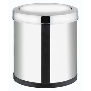 Lixeira Com Basculante Inox 5L Viel