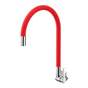 Torneira de Parede Para Cozinha Galiflex Vermelho/Cromado Docol