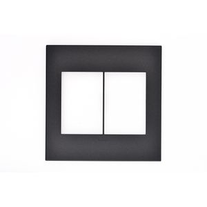 Placa 3+3 Postos Arteor 4x4 Graphite Pial