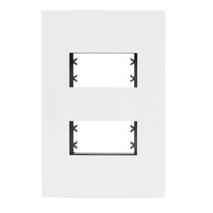 Placa Pro 2 Módulos Com Suporte Inova 4x2 Alumbra