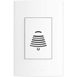 Campainha Cigarra Pro Com Placa Inova 4x2 Bivolt Alumbra