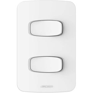 Conjunto 1 Interruptor Simples e 1 Interruptor Paralelo 4x2 10A Alumbra