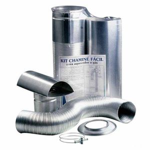 Kit Chaminé Fácil 60mmx740 1,50MT Alumínio Westaflex