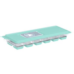 Forma de Gelo de Silicone Verde Plasvale