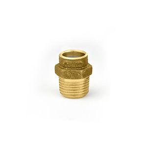 Conector Macho em Latão Sem Solda Ramo 22x3/4 Forusi